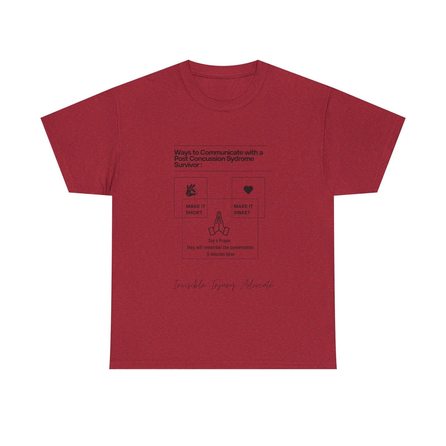 Conscious Communication Tee | Heavy Cotton Unisex T-Shirt, Awareness Apparel, Health Advocacy, Casual Wear, Gift for Survivors