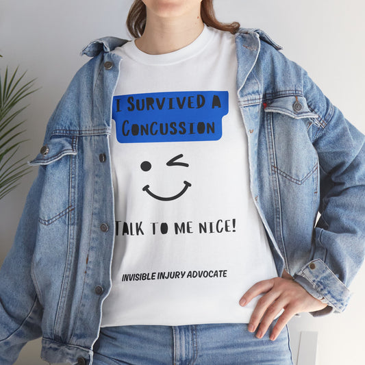 I Survived a Concussion Unisex Tee No 32