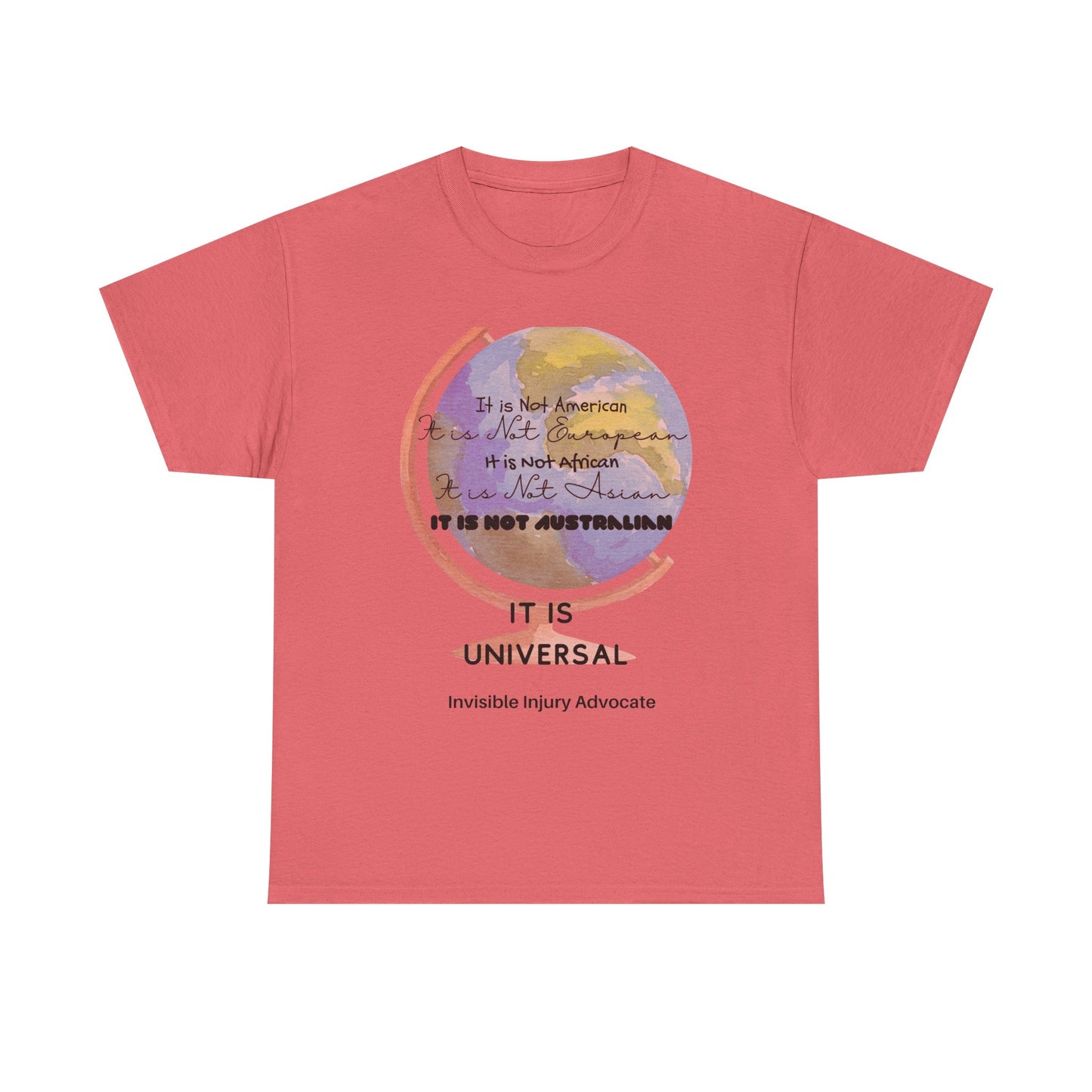 Universal Advocacy Tee, Casual Cotton Shirt