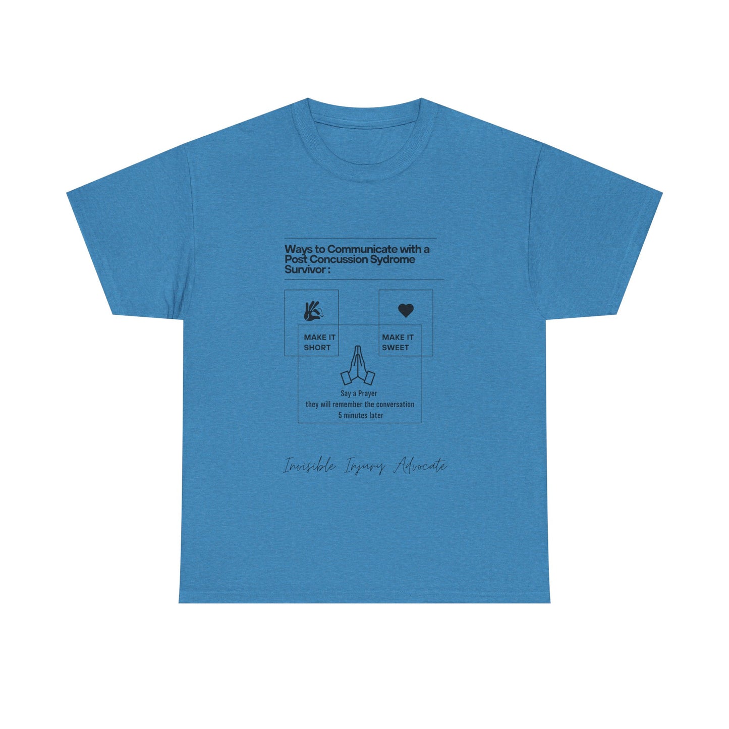 Conscious Communication Tee | Heavy Cotton Unisex T-Shirt, Awareness Apparel, Health Advocacy, Casual Wear, Gift for Survivors