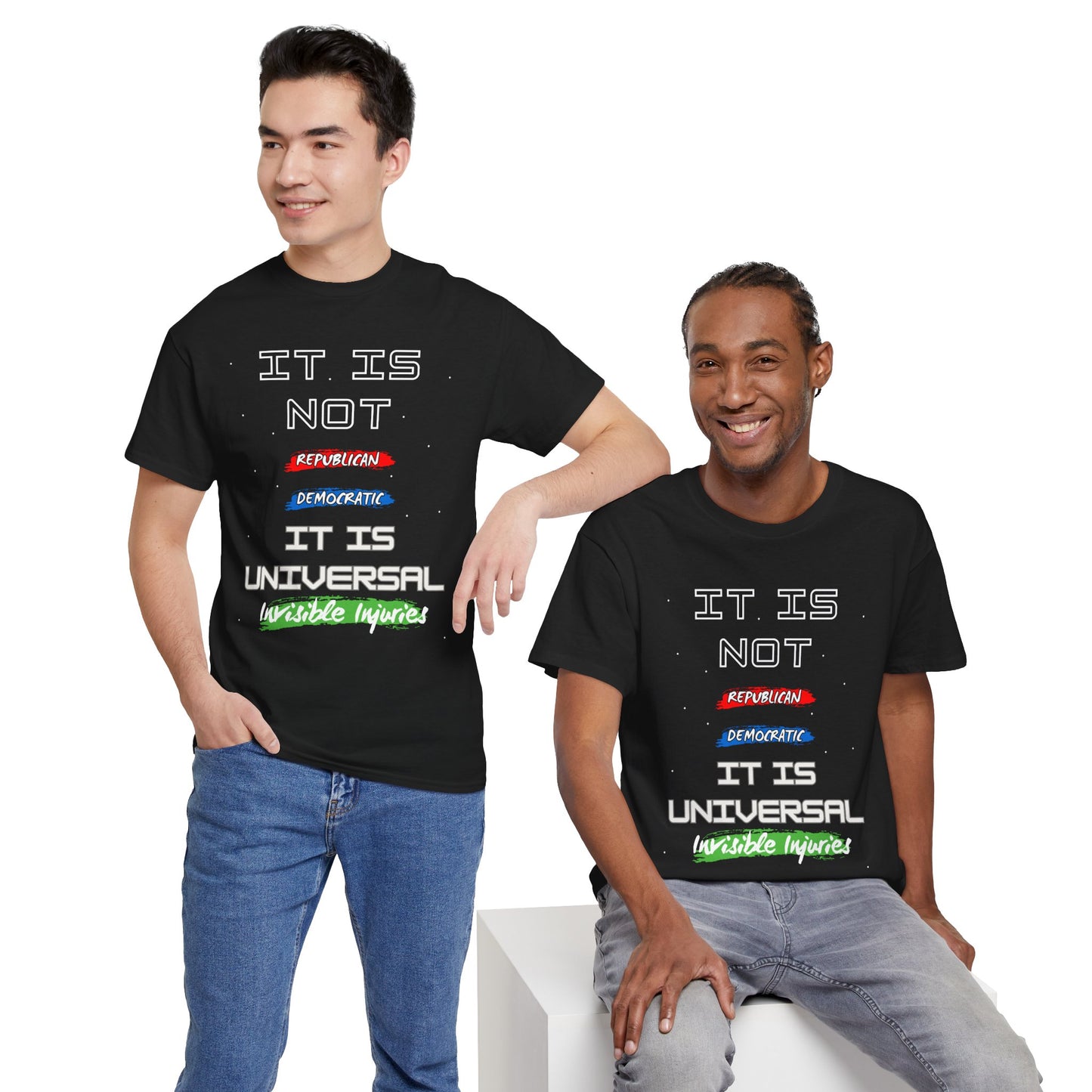Universal Message Unisex Tee, Graphic Cotton Tee Shirt No 32