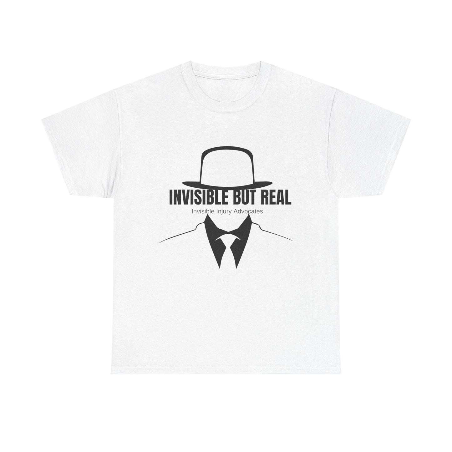 Invisible But Real Tee - Unisex Heavy Cotton Tee for Advocacy