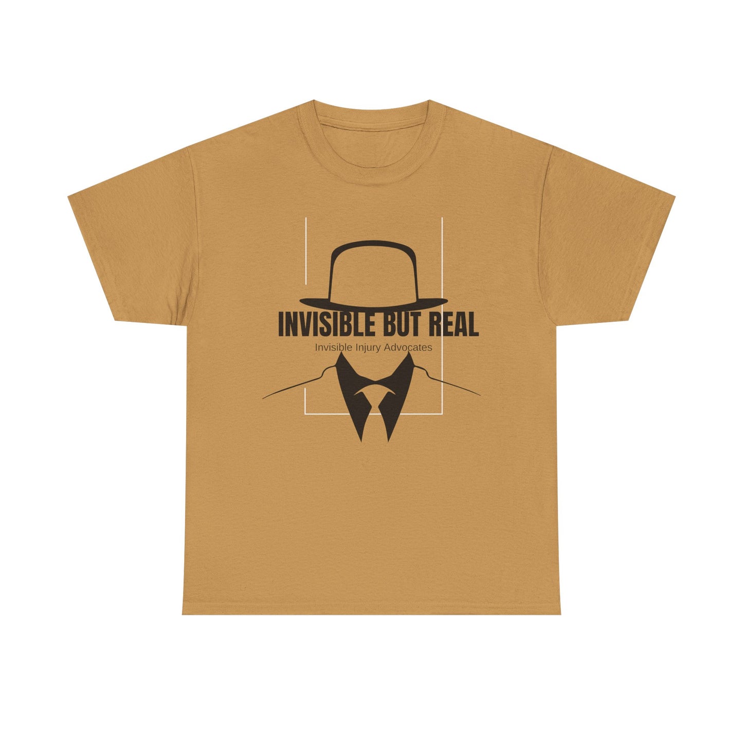 Invisible But Real Tee - Unisex Heavy Cotton Tee for Advocacy