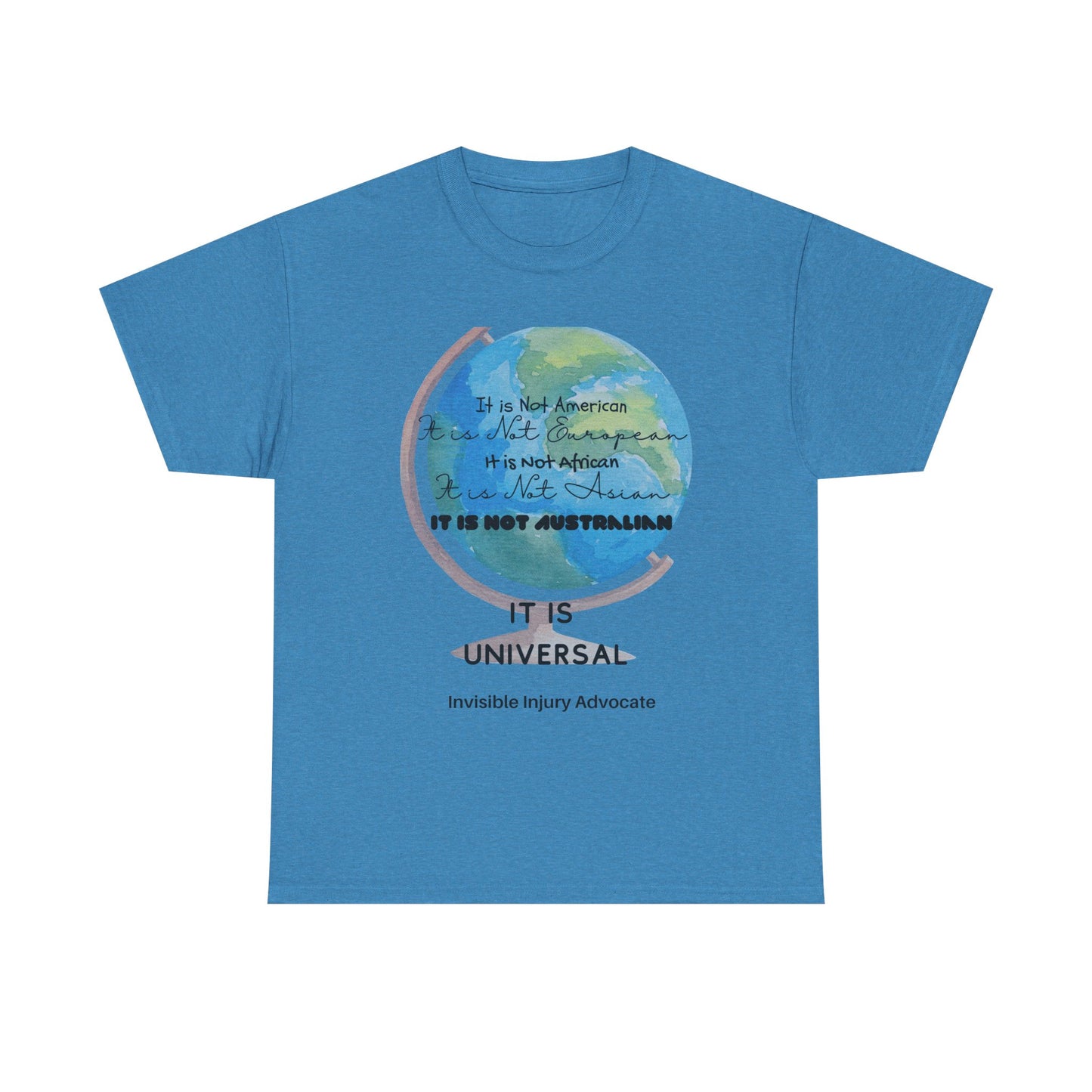 Universal Advocacy Tee, Casual Cotton Shirt