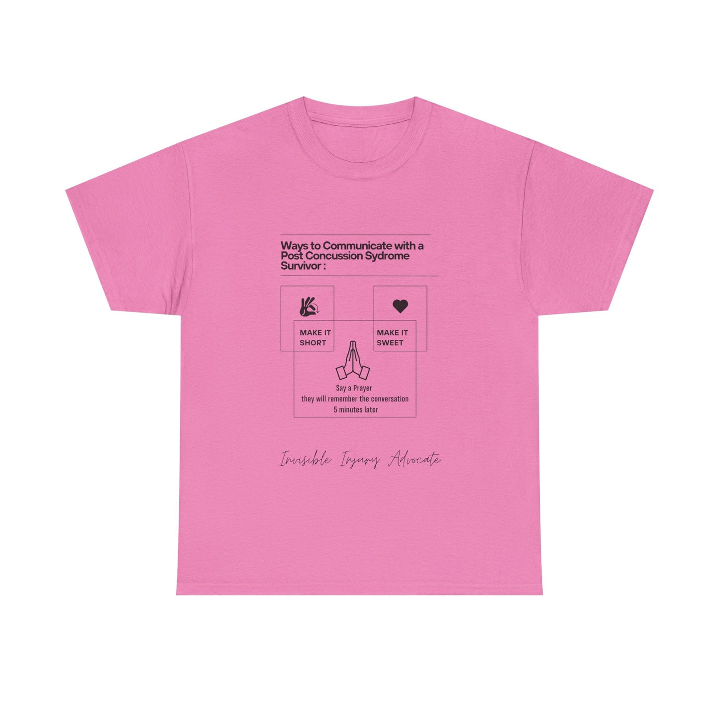 Conscious Communication Tee | Heavy Cotton Unisex T-Shirt, Awareness Apparel, Health Advocacy, Casual Wear, Gift for Survivors