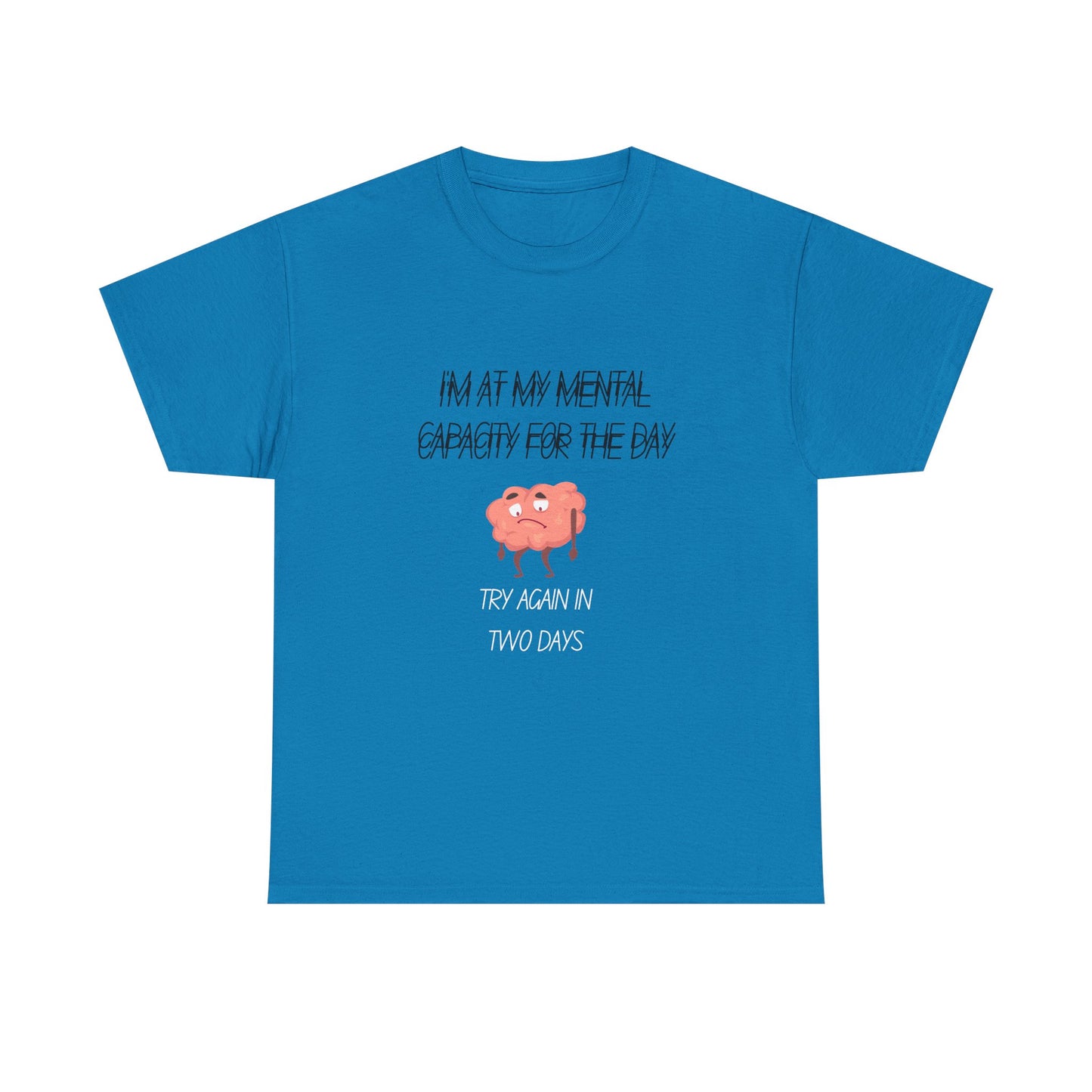 Invisible Injury Unisex Heavy Cotton Tee - Try Again in Two Days