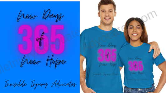 New Days, New Hope Unisex Heavy Cotton Tee  – Support Invisible Injuries Awareness