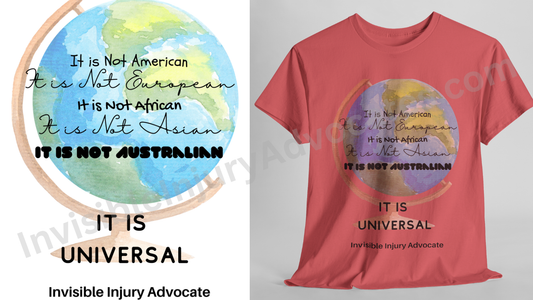 Universal Advocacy Tee, Casual Cotton Shirt