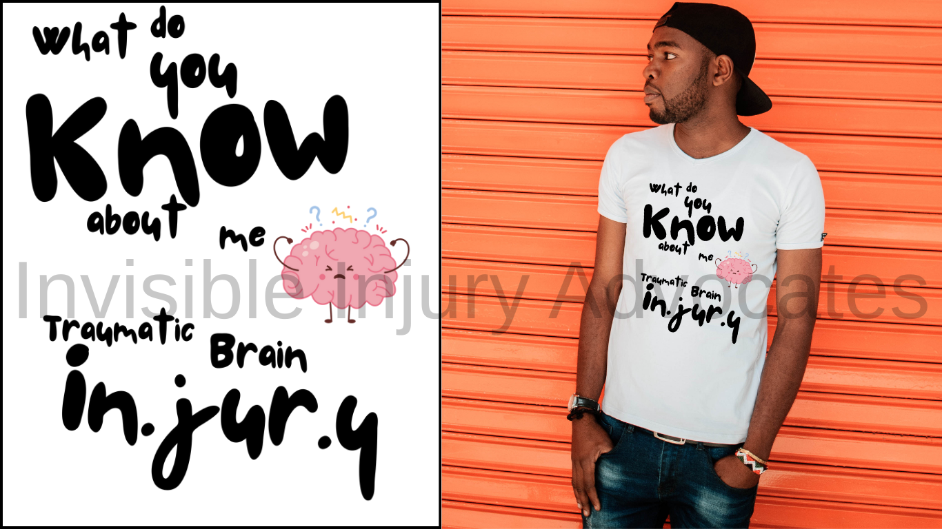 Awareness Tee: Know About My Traumatic Brain Injury Unisex Cotton T-Shirt