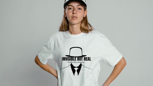 Invisible But Real Tee - Unisex Heavy Cotton Tee for Advocacy